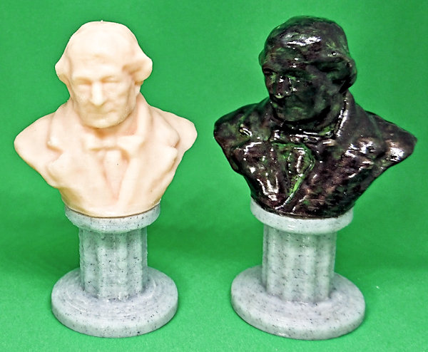 3D Prints in resin of John Frost