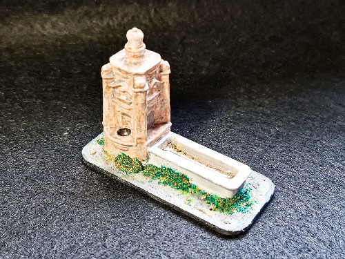 A mini diorama of the Lickey water trough model