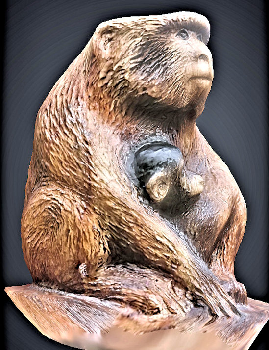 Trentham Monkey Forest carving