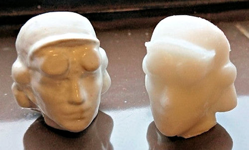 Women of Steel right-hand head 3D print and resin cast