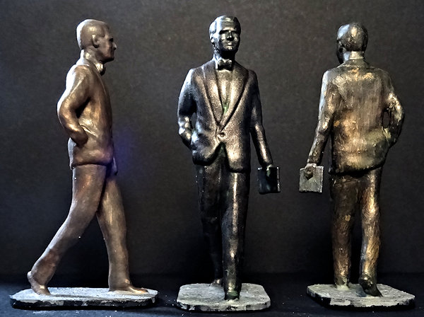 Painted Cary Grant sculpture 3D prints
