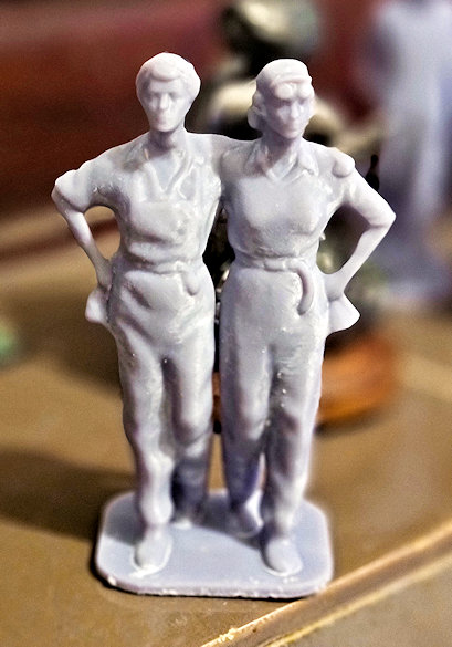 Resin 3D print of the Women of Steel