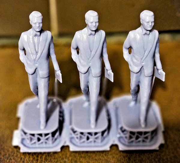 Resin prints of the Cary Grant sculpture