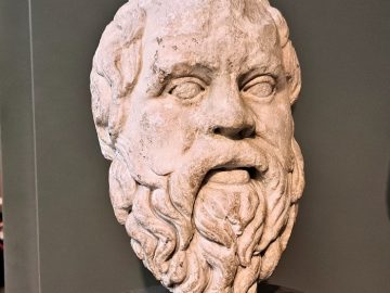 Roman sculpture of Sokrates