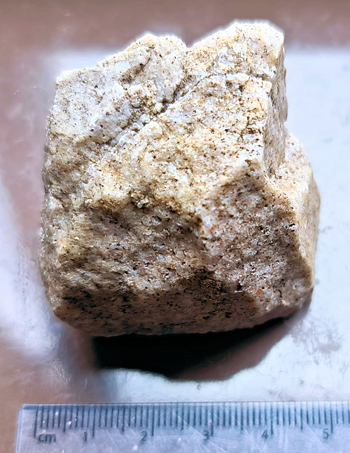 The stone used for the scanning test.