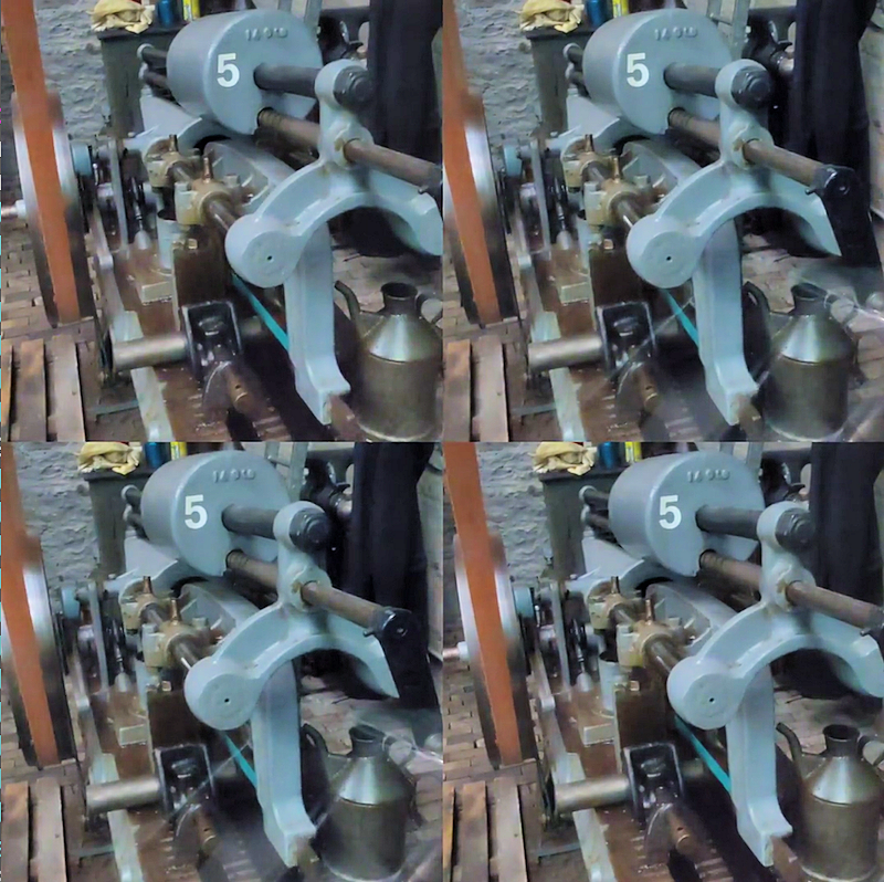 A frame from the square 2x2 grid video