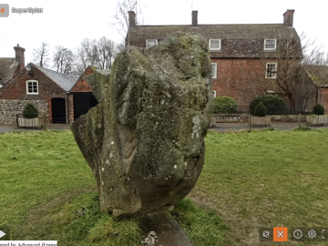 Avebury neolithic stone near the car park – gaussian splat Avebury neolithic stone near the car park – gaussian splat