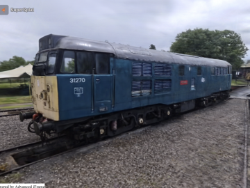 Locomotive 31270 Athena at Didcot Railway Centre – gaussian splat Locomotive 31270 Athena at Didcot Railway Centre - gaussian splat